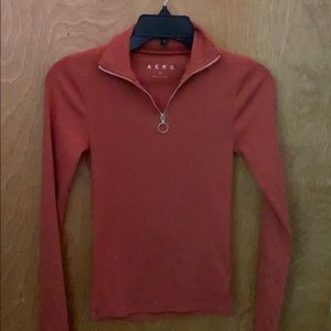 Dark Orange Longsleeved Aeropostale Shirt